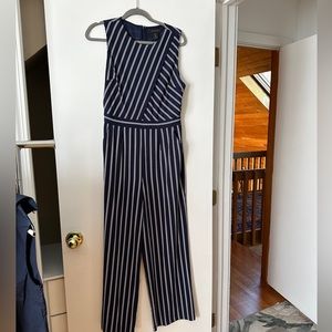 Striped Tahari Jumpsuit